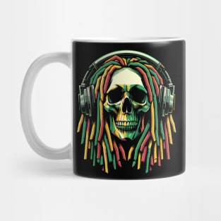 Rasta Skull Mug